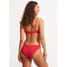 NWT Seafolly Havana Bralette and Hipster Bikini Bottoms in Coral pink US size 6