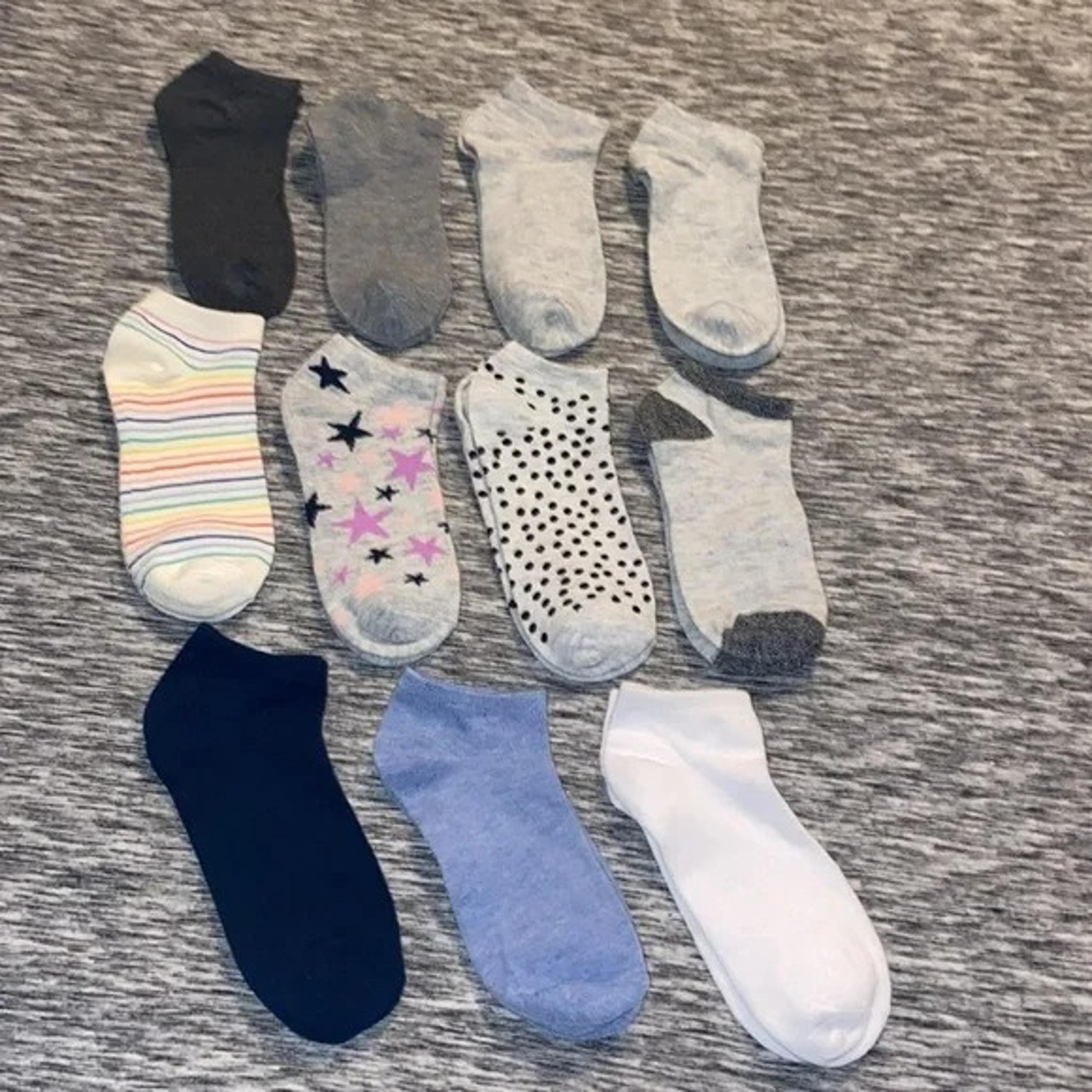 No Boundaries Women’s Low-Cut Socks, 11 Pairs, New Never Worn NOBO Solid Stripe