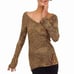 Norma Kamali Leopard-Print Scoop Neck Top xs