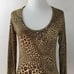 Norma Kamali Leopard-Print Scoop Neck Top xs
