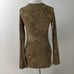 Norma Kamali Leopard-Print Scoop Neck Top xs