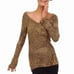 Norma Kamali Leopard-Print Scoop Neck Top xs