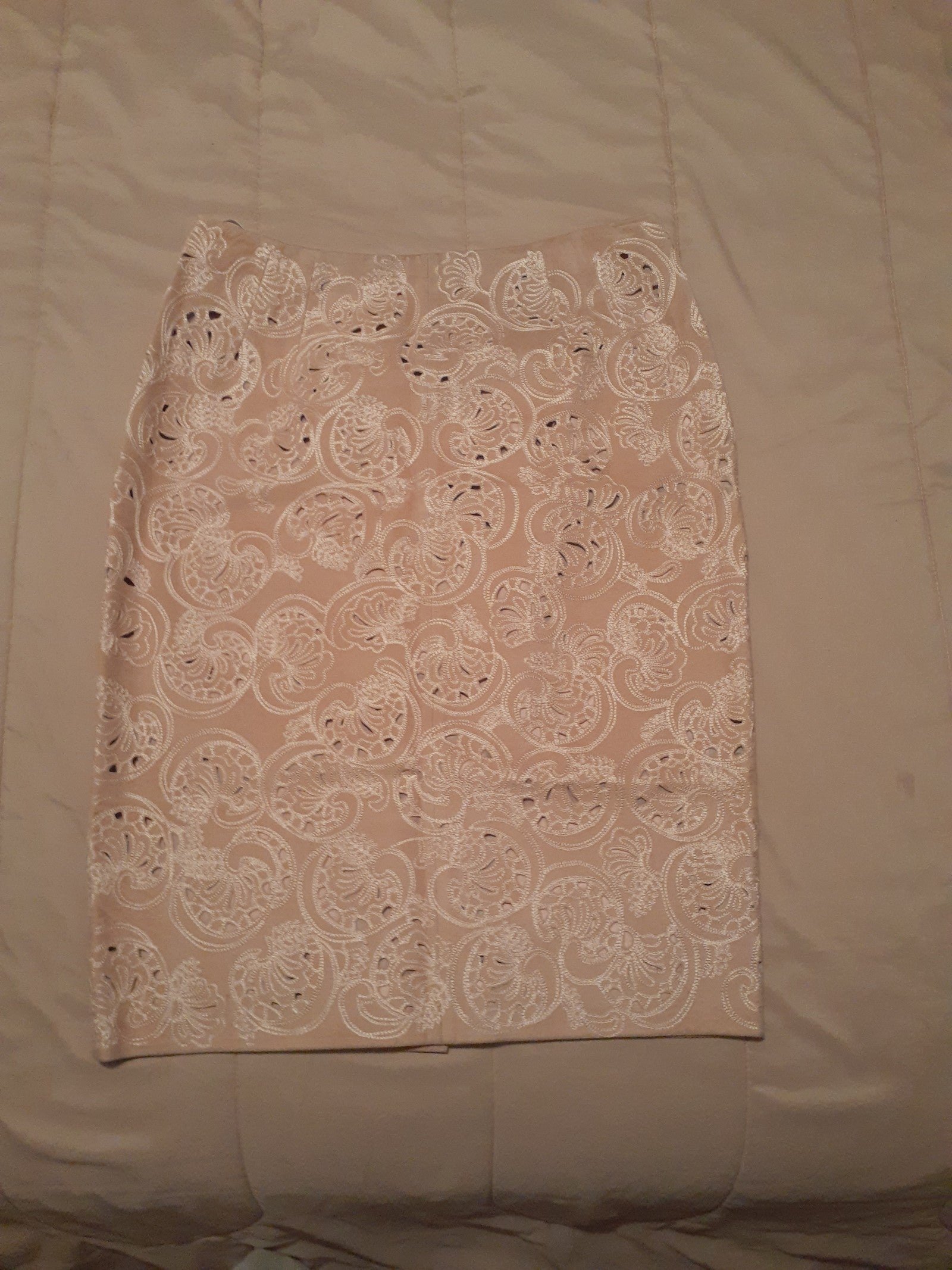 OSCAR DE LA RENTA. SOFT LEATHER SUEDE, SKIRT