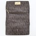 Michael Kors Women's Jet Set Large Checkbook Wallet Brown Signature MK Monogram