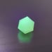 Gamescience Classic + Precision Sharp Edges Glow in the Dark Green D20 Dice