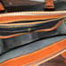 Vintage Dooney & Bourke Handbag Satchel Black Brown Pebble Leather Top Handle