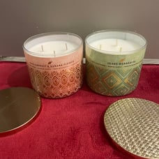 BBW passionfruit and banana flower and island margarita 3wick candle