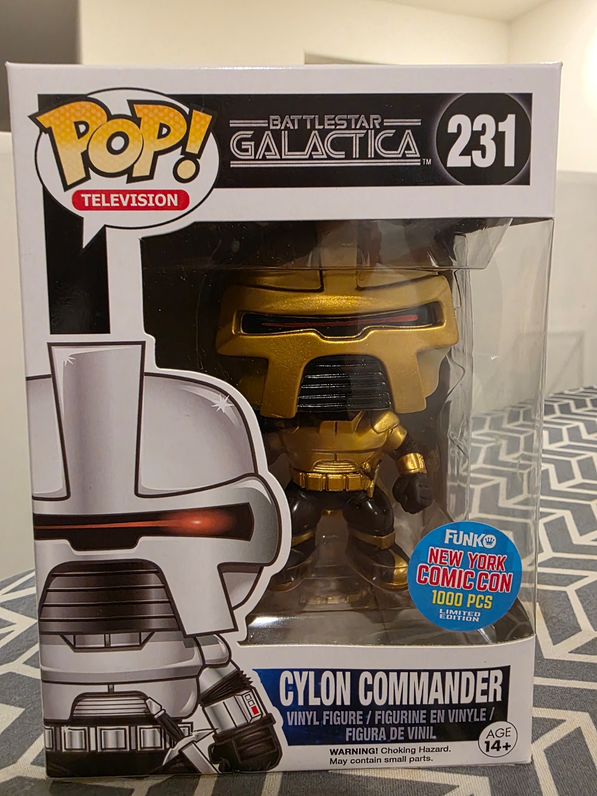 Funko Pop Battlestar Galactica Cylon Commander # 231 NYCC LE 1000 pcs
