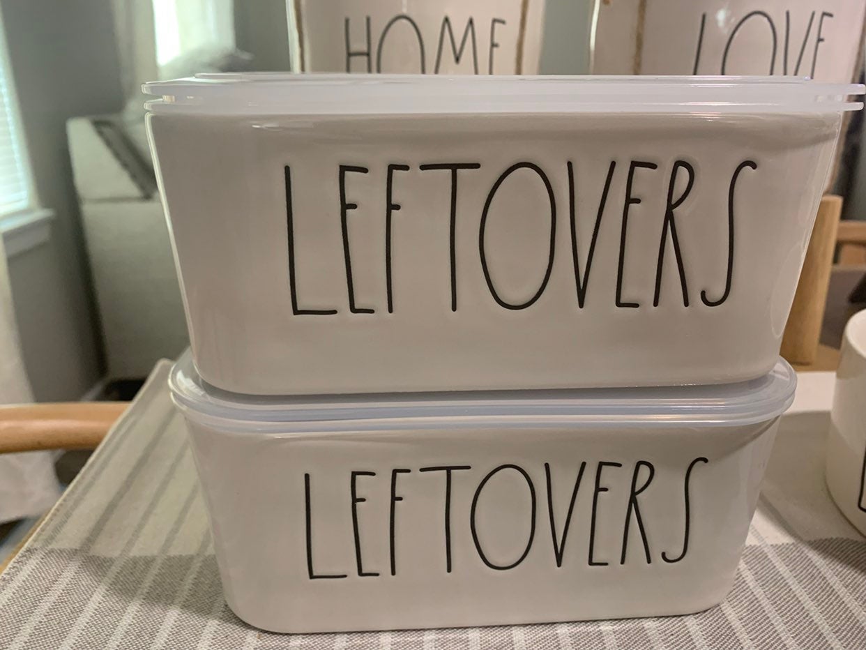 Rae Dunn Food Leftover Container