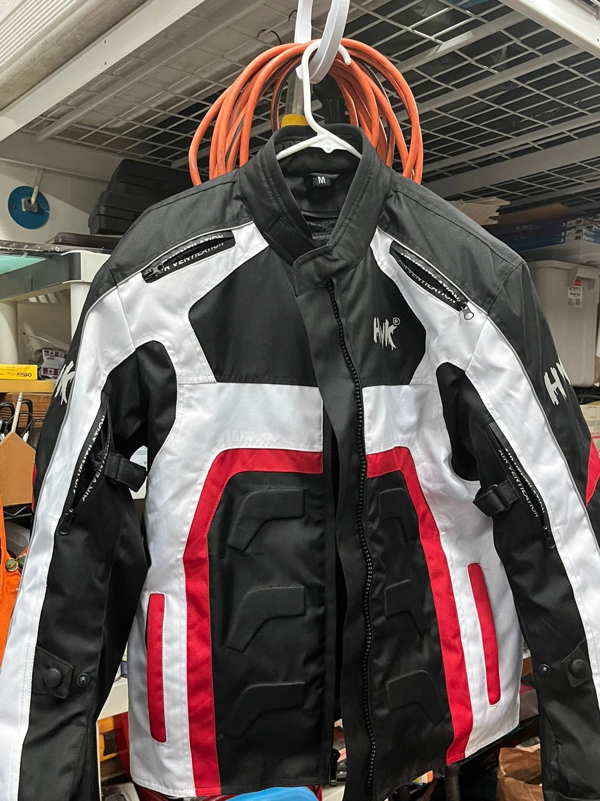 Motorcycle textile jacket with armor