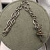 Vintage Sterling Sun West Ballerina Charm Figaro Bracelet