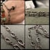 Vintage Sterling Sun West Ballerina Charm Figaro Bracelet