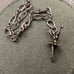 Vintage Sterling Sun West Ballerina Charm Figaro Bracelet