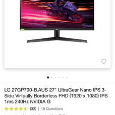 LG gaming monitor