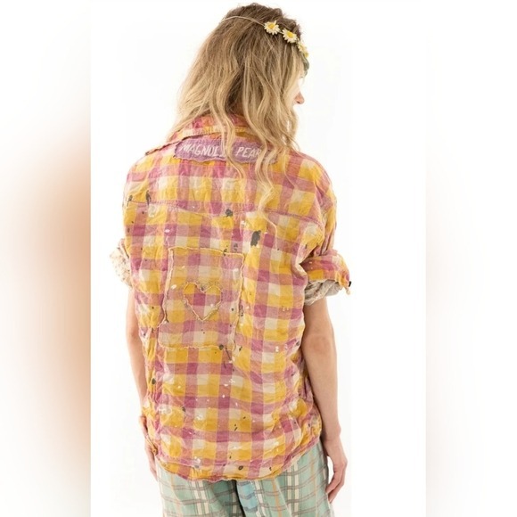 Magnolia Pearl Boyfriend Shirt Barbee Size O/S