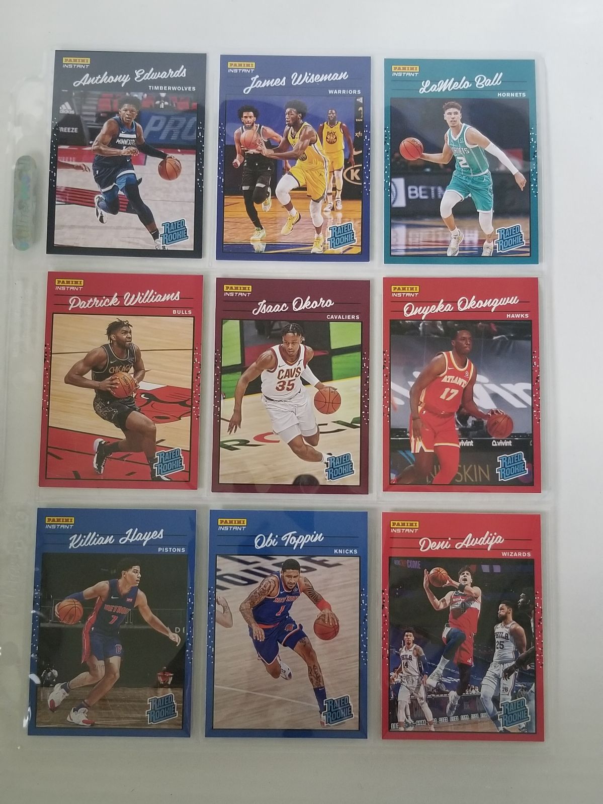 2020 21 NBA Panini Rated Rookie Set