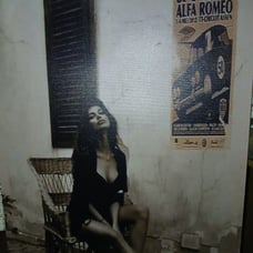 Stretched canvas picture of a young beautiful Sophia Loren