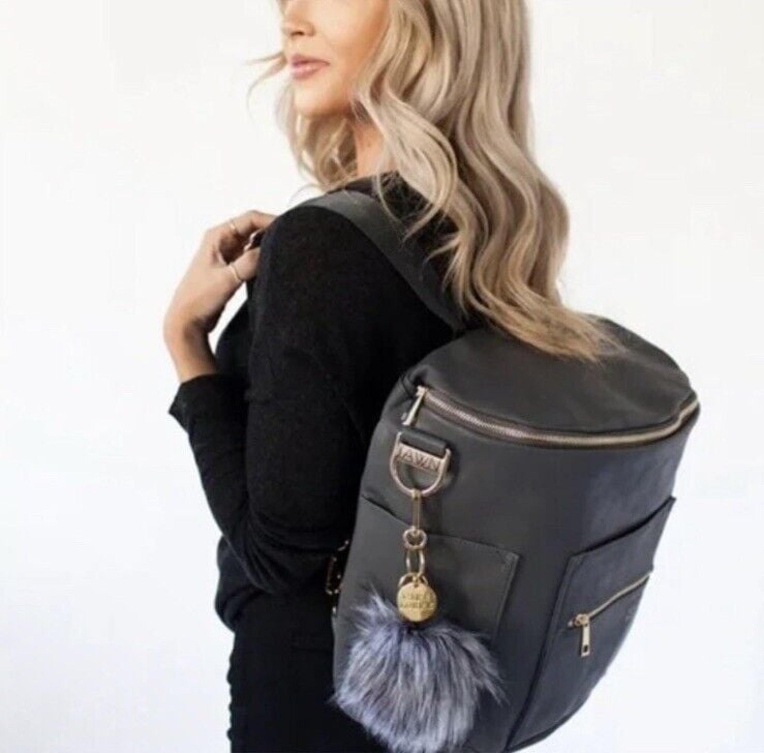 Fawn Design X Cara Loren Backpack Messenger Diaper Bag Limited Edition Leather