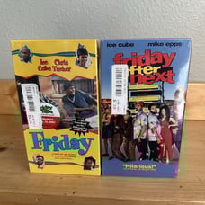 Friday After Next Friday Set Of 2 VHS New Factory Sealed Ice Cube Watermark