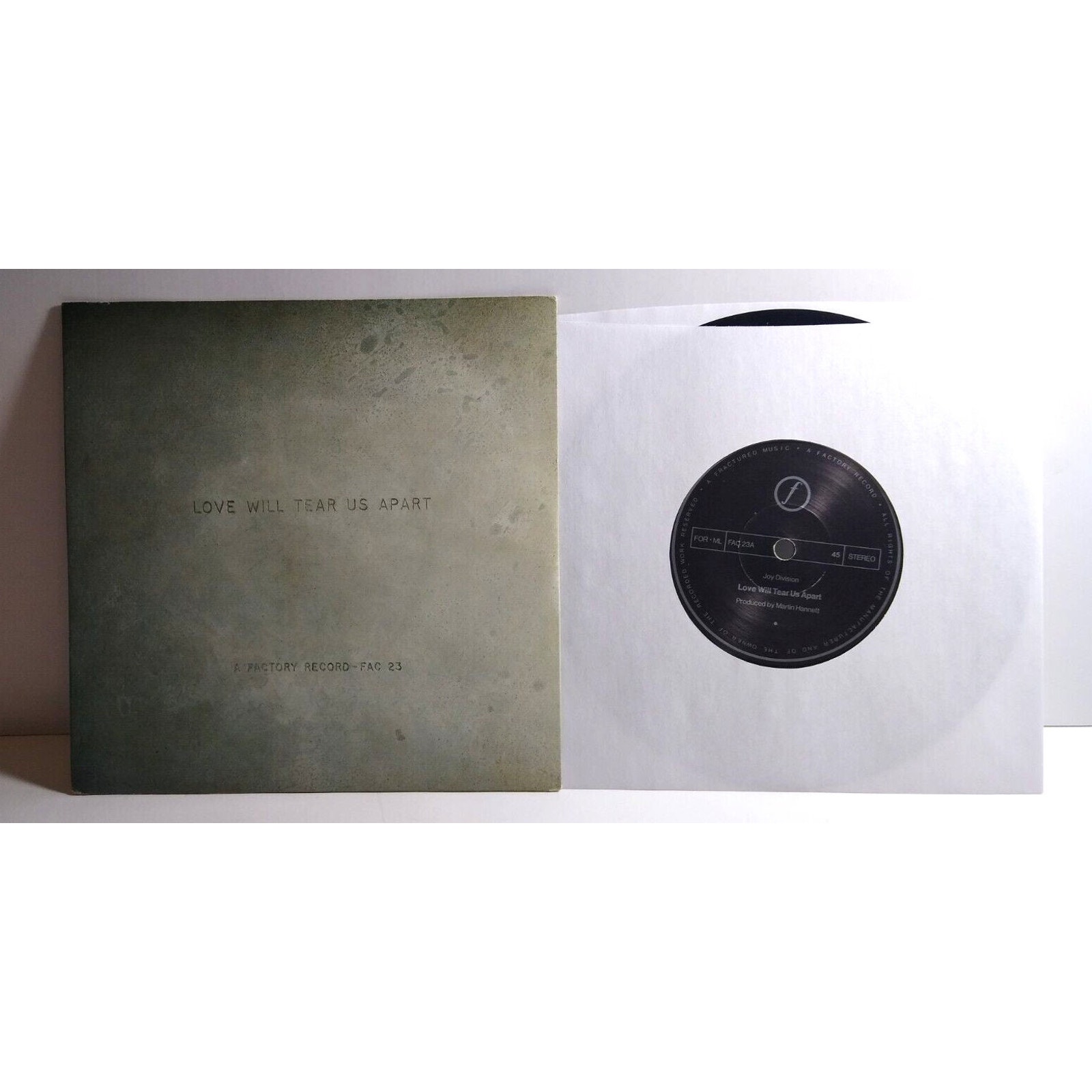 Joy Division Love Will Tear Us Apart Factory Dark Red 7 Vinyl Record RARE 1st