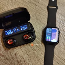 COMBO~Smart Watch Sports Tracker Bluetooth Call + Bluetooth Earbuds Earphone