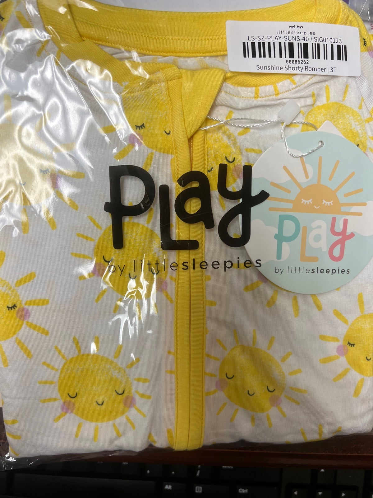 Little Sleepies * SUNSHINE * shorty romper 3t