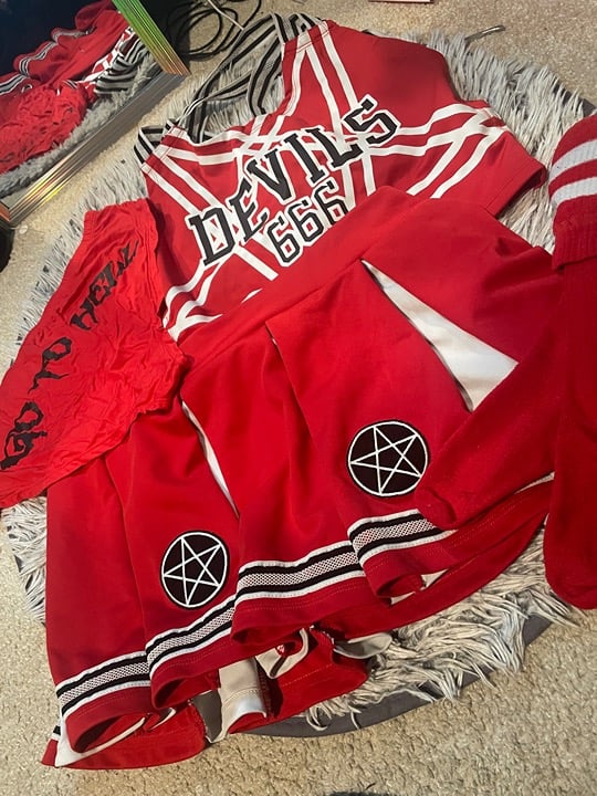 Dolls Kill Devils Cheerleader Costume