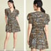 Saloni Lea Wrap Mini Dress Tiger Silk