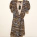 Saloni Lea Wrap Mini Dress Tiger Silk