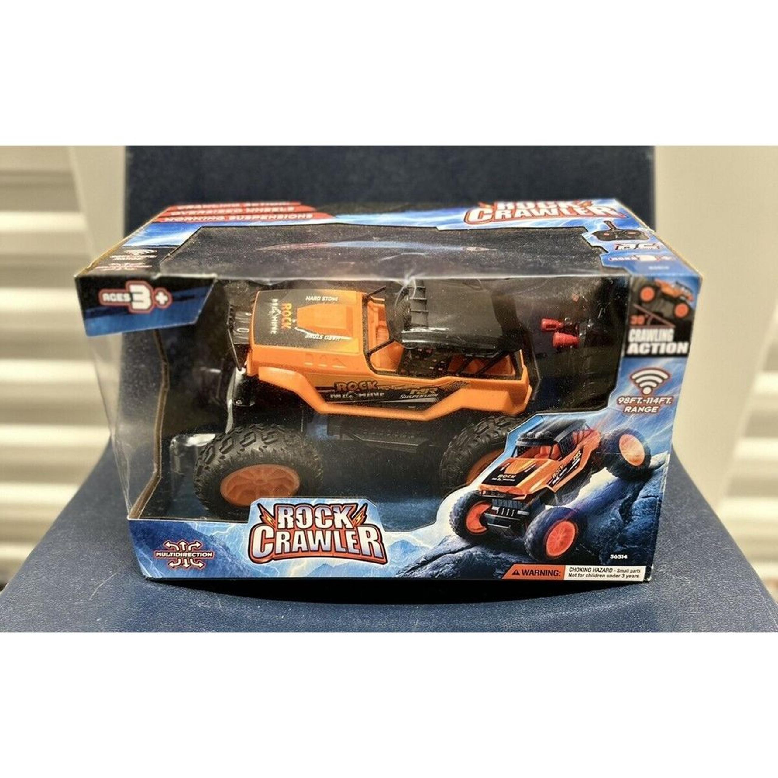 RC Rock Crawler  Multi Directional Monster Truck With Remote #56514 Orange Jeep