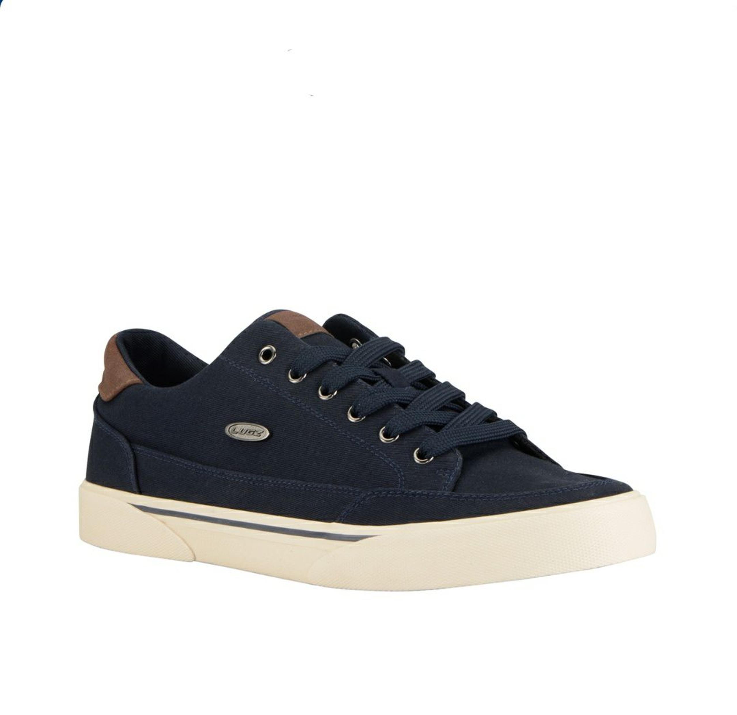 LugzStockwell Oxford Sneakers
Size 12 D Men's 
Color Navy Chocolate/Bone
— Padde