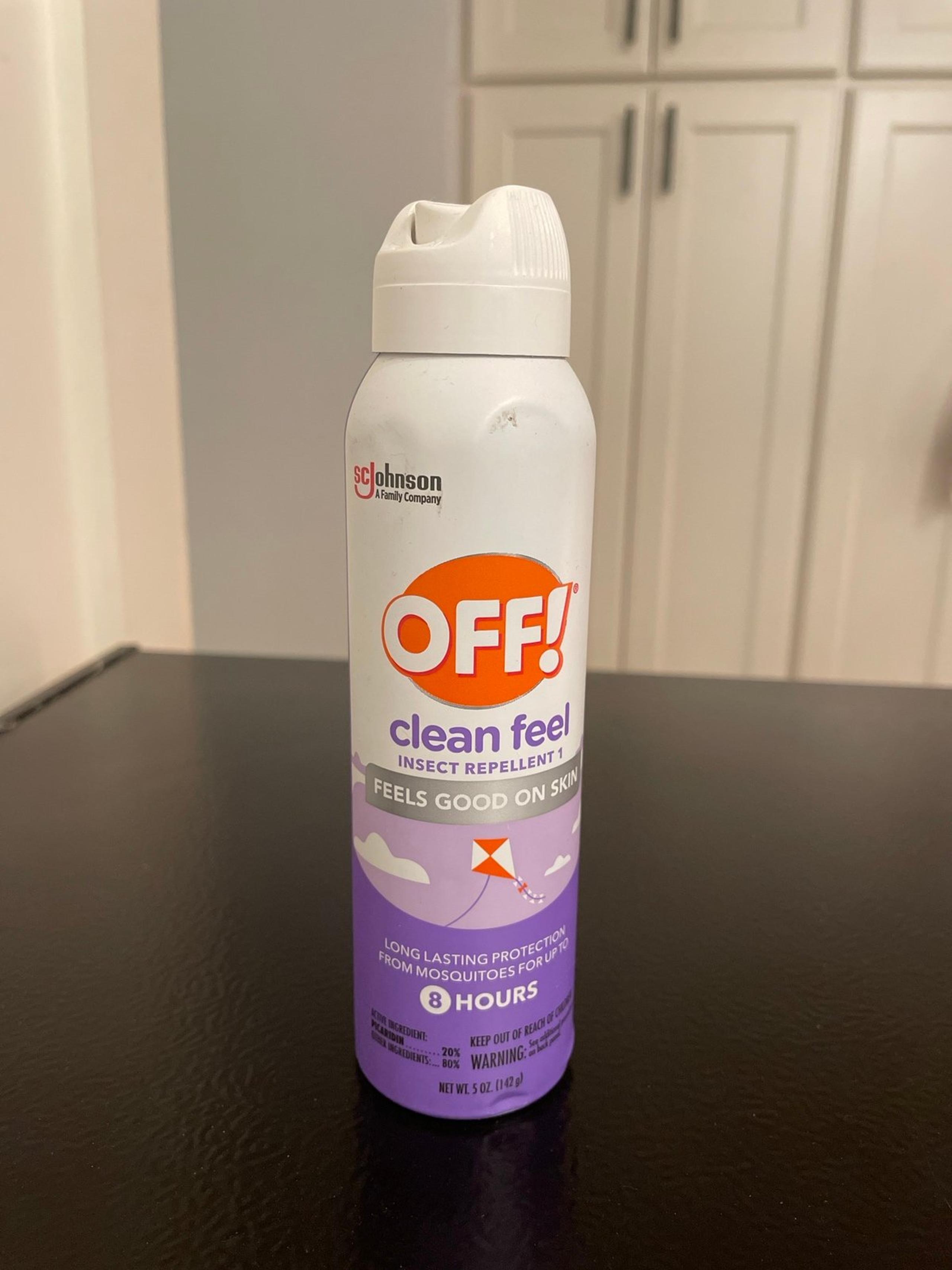 OFF! Clean Feel Insect Repellent Aerosol with 20% Picaridin, Bug Spray