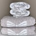 4-NWT COMMON THREAD COQUETTE BOW DESIGN TOWEL BUNDLE