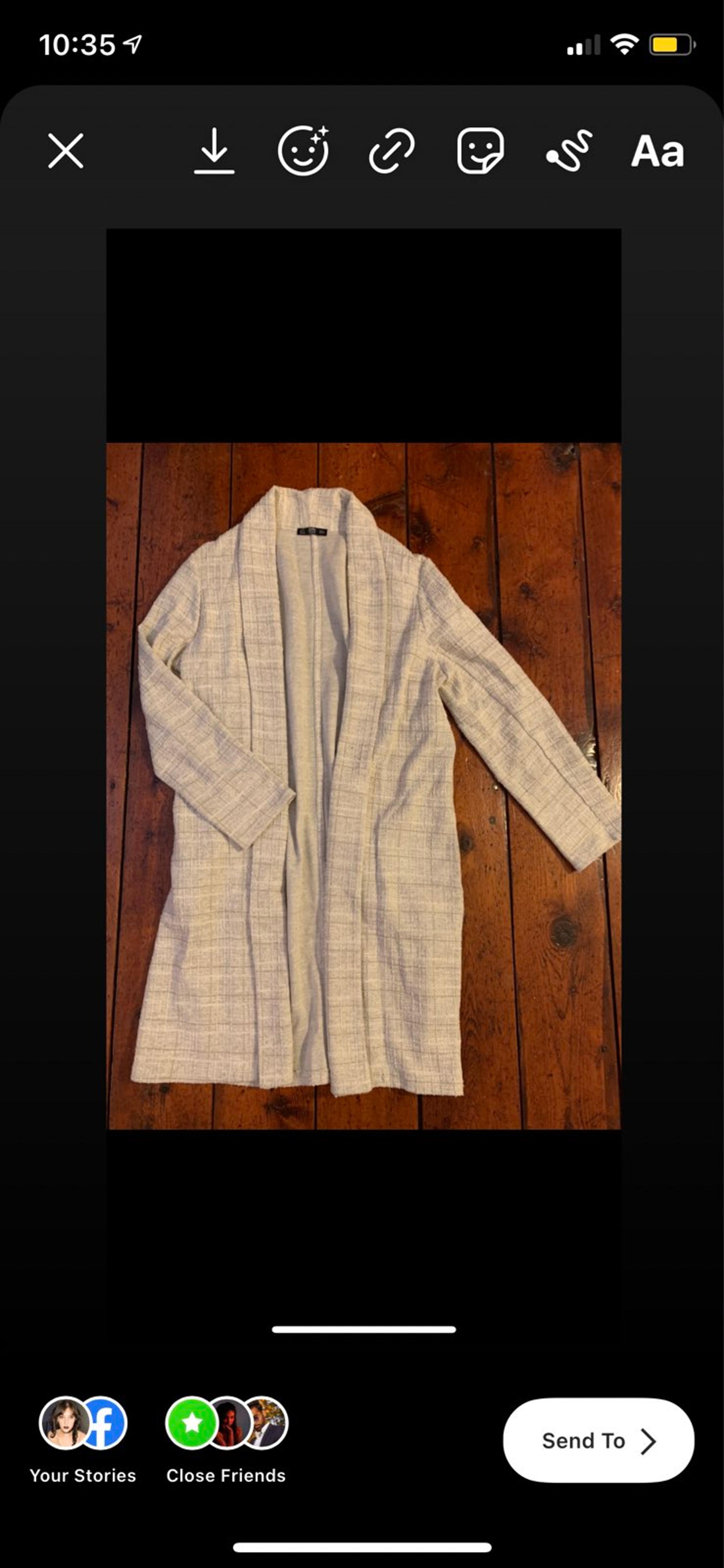 ZARA sweater coat