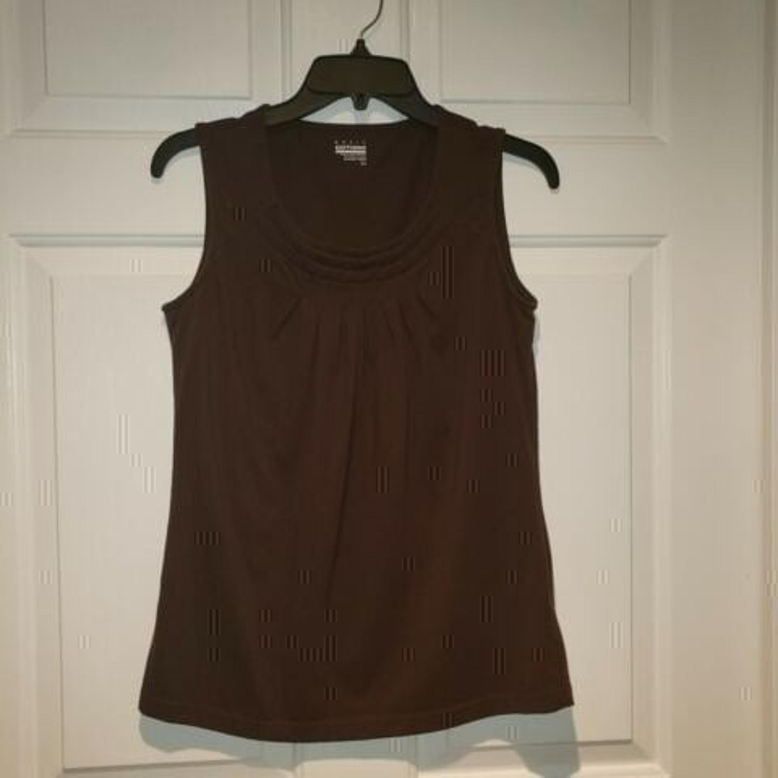 Women's sz S Brown Cami Tank Top Fitted by Basic Editions