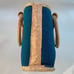 Teal Blue/Green Market Straw Bucket Tote