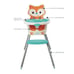 Infantino Grow-With-Me 4-in-1 Convertible High Chair, Unisex, 4-Ways to Use, Fox