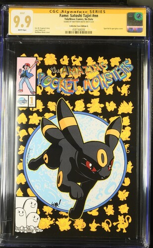 CGC 9.9 Satoshi Tajiri #1 The Amazing Pocket Monsters Signed M.Waite LTD 108/151