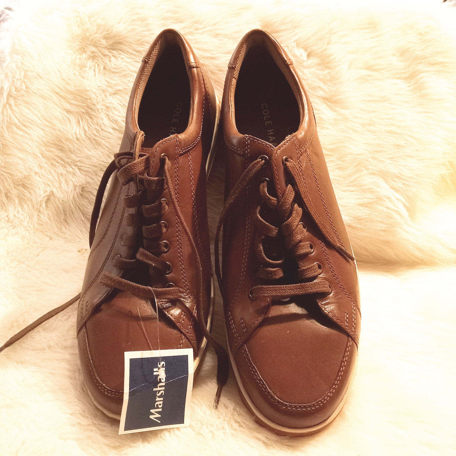 NEW Cole Haan Mens Leather Berkley Sneakers C30745 Low Top Lace Up Sz US 10 150