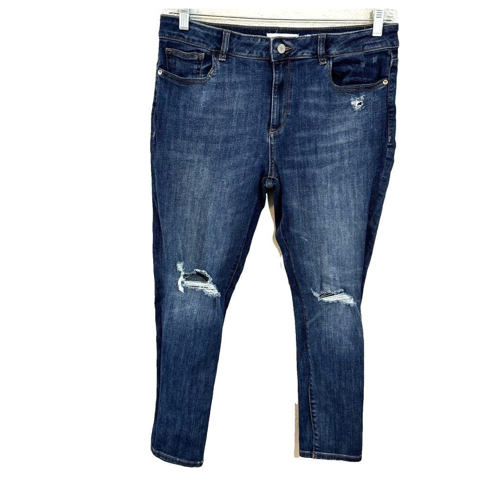 DL 1961 Margaux Instasculpt Ankle Skinny Jeans size 32 Fleetwood