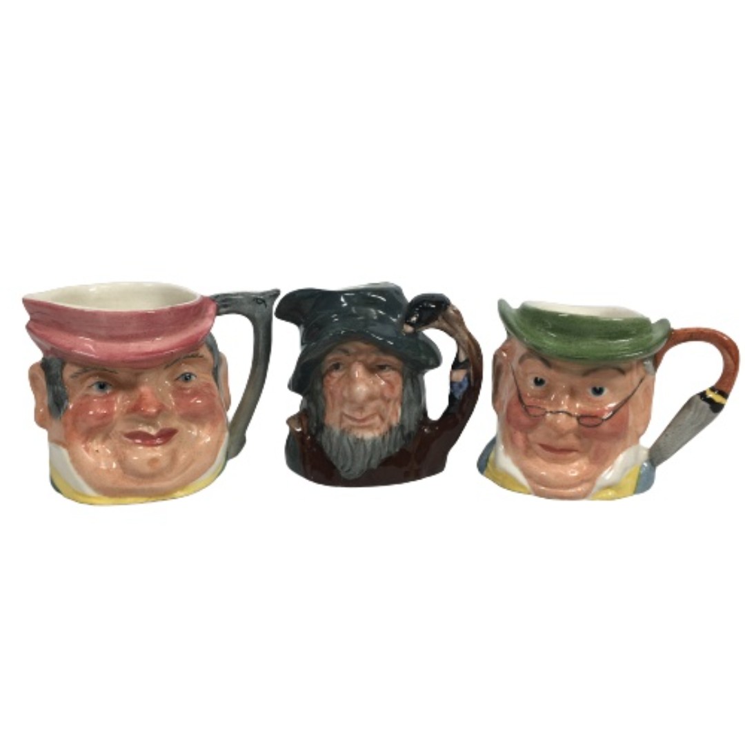 Royal Doulton Toby Mug Rip Van Winkle Kelsboro Ware Mr. Pickwick Tony Weller Vtg