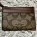 Coach card case, pass case, wallet, accessory case, brown