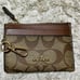 Coach card case, pass case, wallet, accessory case, brown