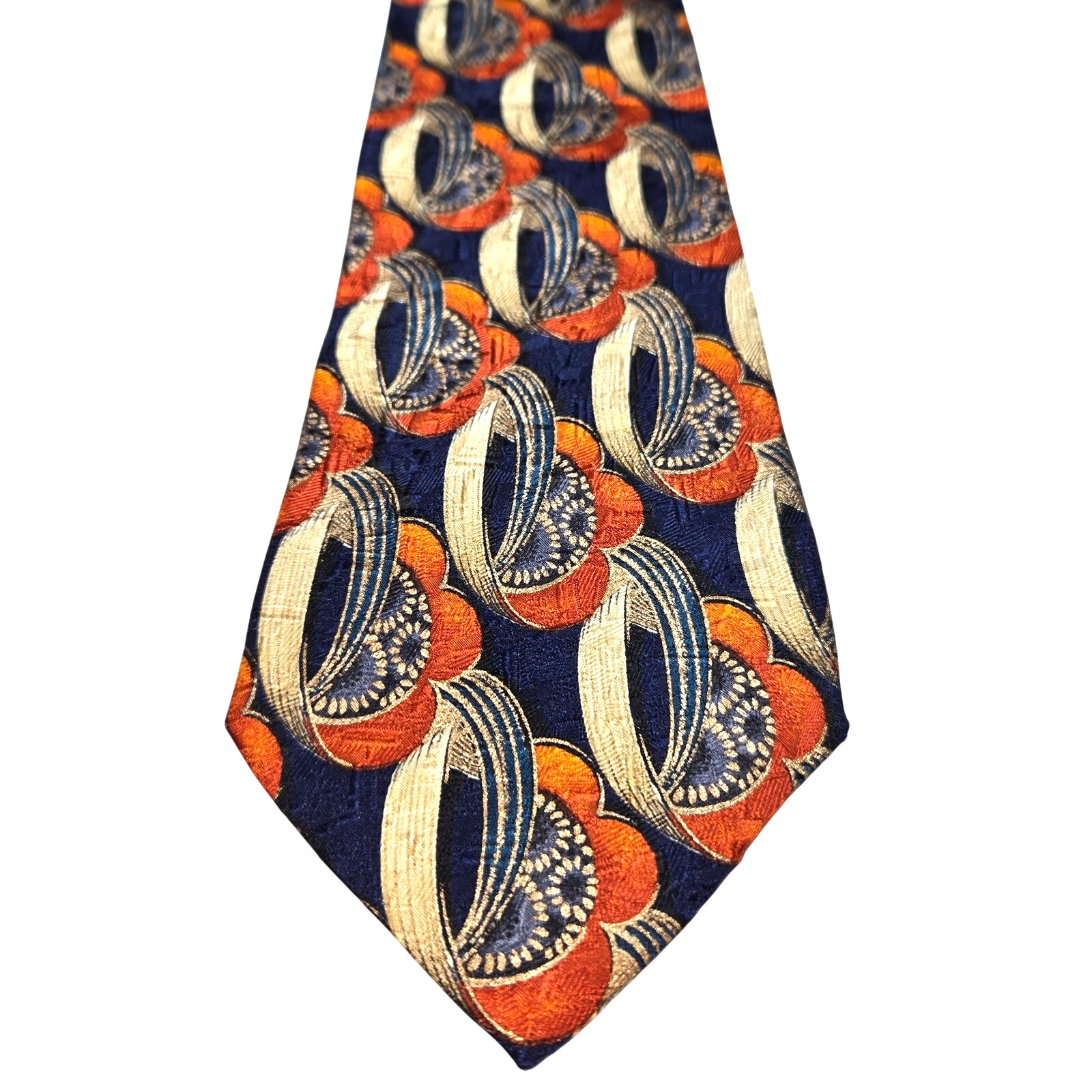 Ermenegildo Zegna 100% Silk Italian Luxury Fashion Tie 3 3/4 wide 60 long