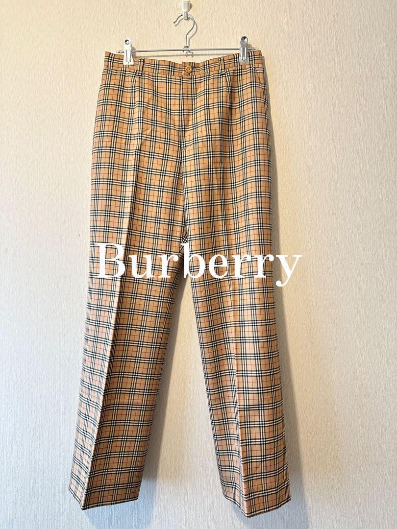 人気新品 Burberry 90s Pant Check Wool パンツ