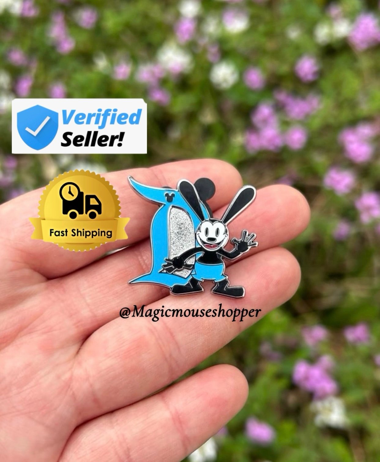 2025 Disneyland Hidden Mickey D Pin - Oswald