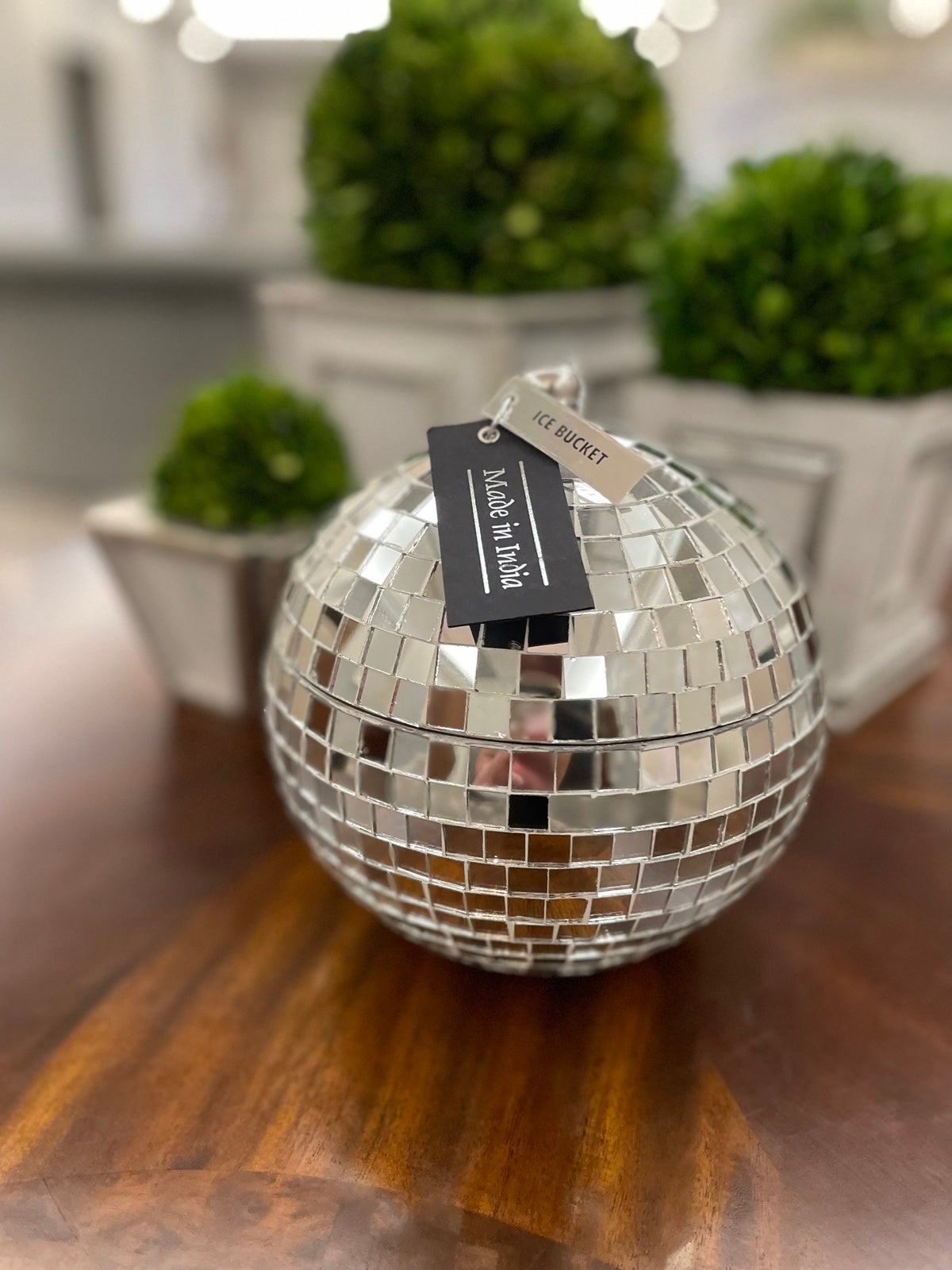 Disco Ball Glass Mosaic Mini Ice Bucket