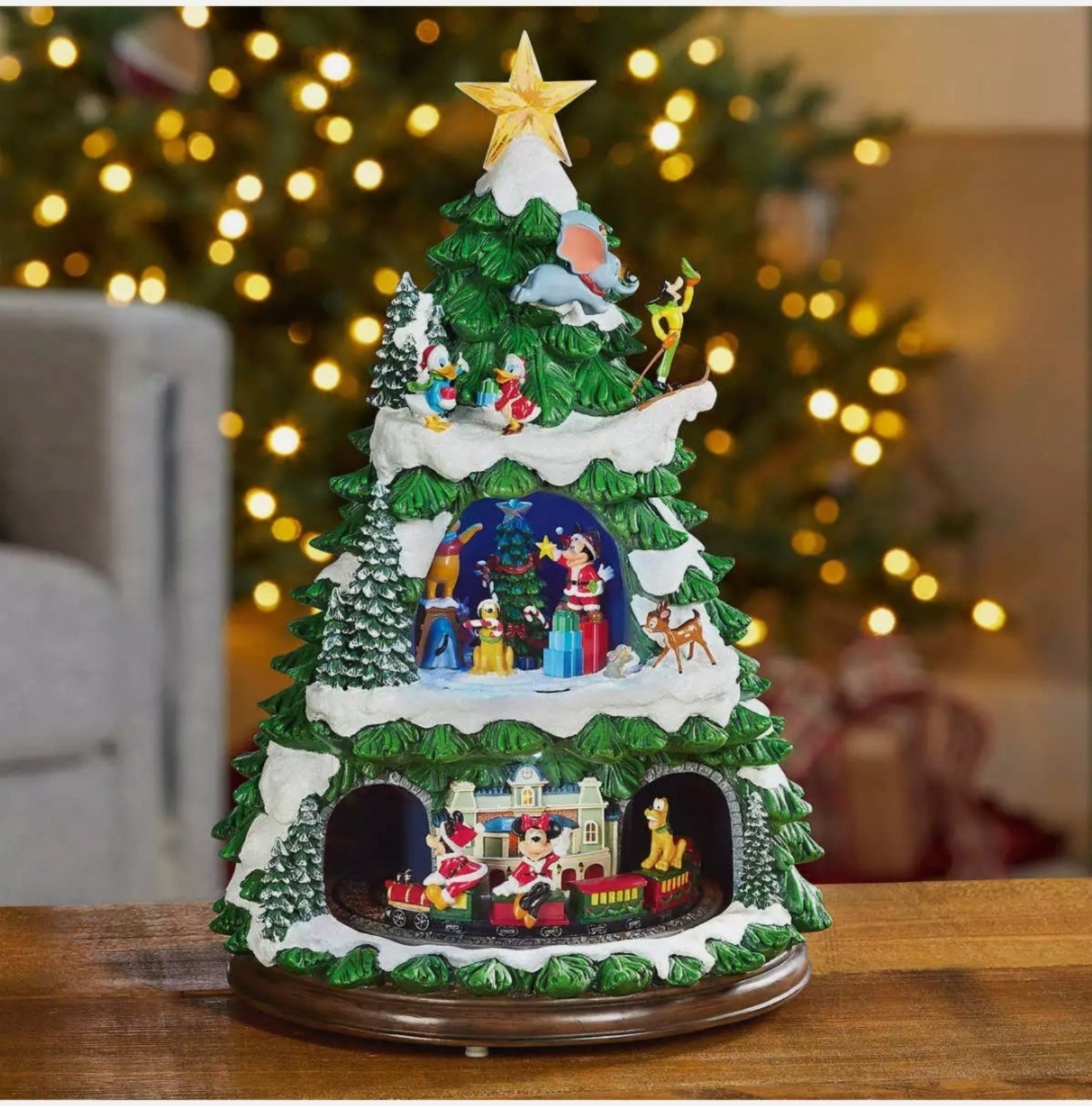 Disney Animated Musical Holiday Tree NIB
