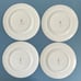 Vintage Wedgwood Appledore Fruit Basket Salad & Dinner Plates (Set of 4)