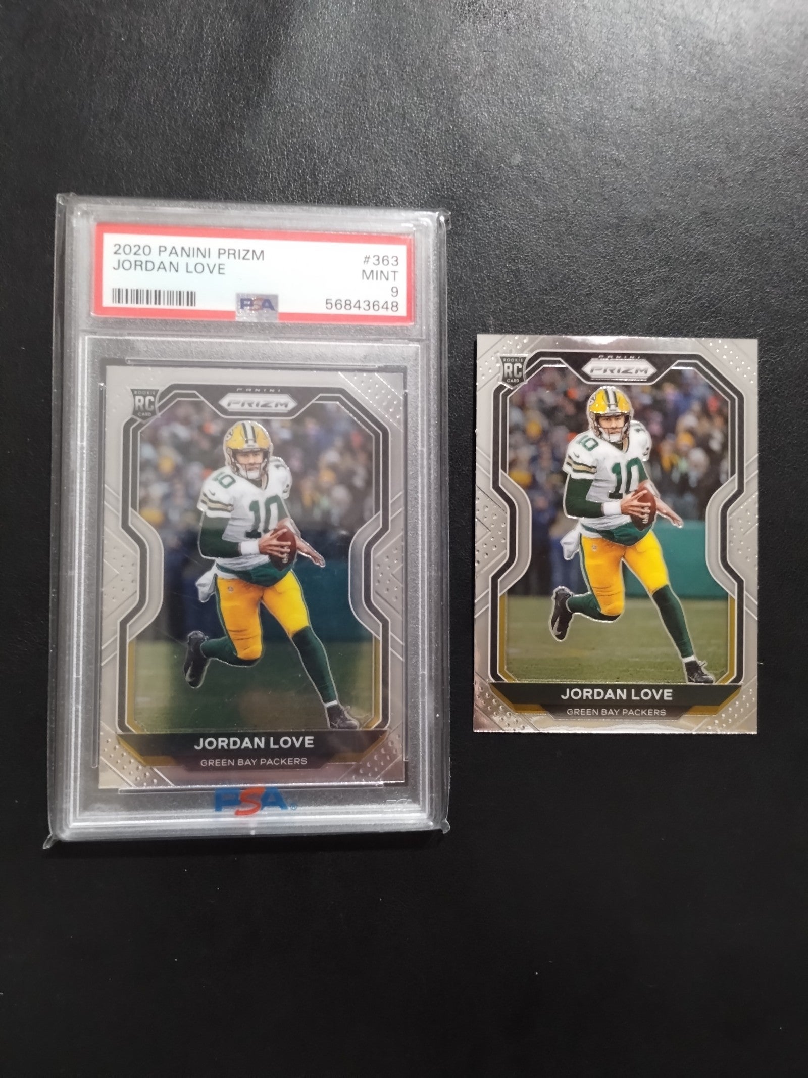 20 Panini Prizm Jordan Love PSA 9.. Jordan Love Panini Prizm RC..